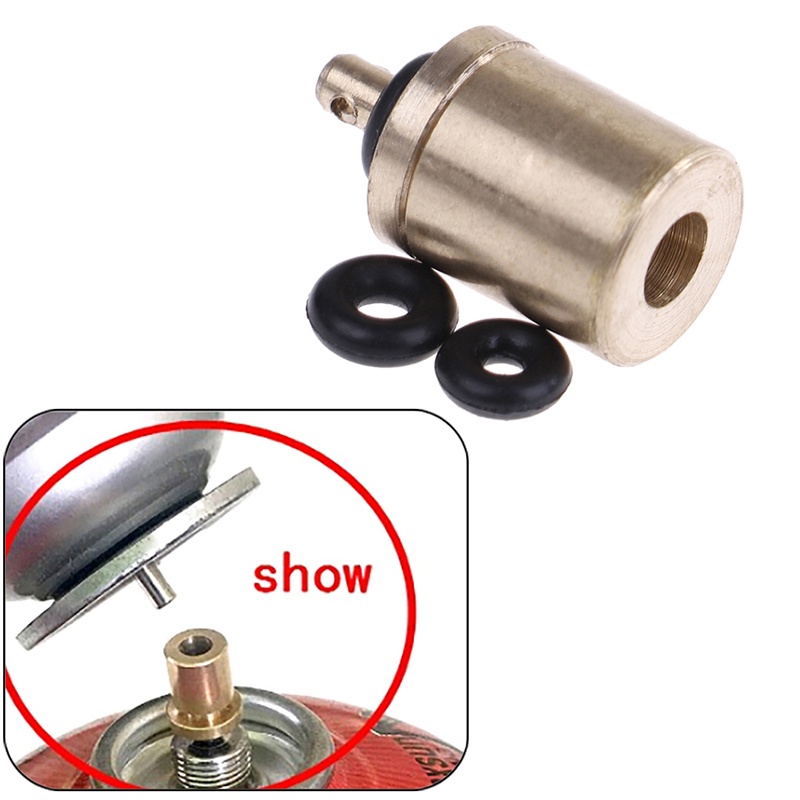 （✔✔❤Adapter Refill Tabung Gas Butana Bahan Tembaga Untuk Kompor Camping Outdoor