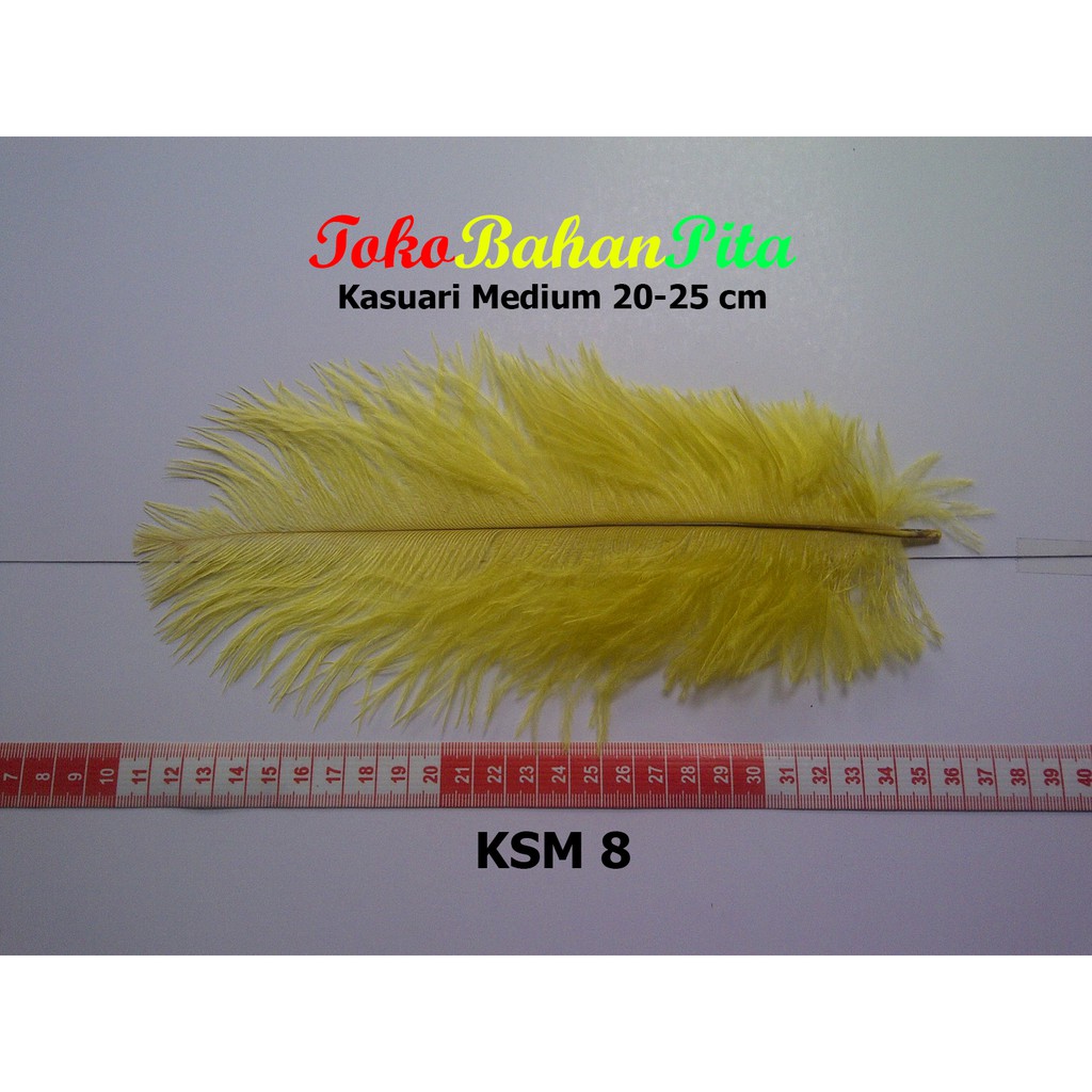 (1 HELAI) BULU DEKORASI 20-25cm KSM 8 | OSTRICH | BULU HIAS | BULU CRAFT | TOKO BAHAN PITA