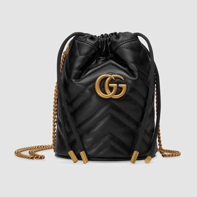 Gucci Original GG Marmont Mini Crossbody Bag Bucket Bag/Tas Selempang Mini Gucci GG Marmont Original