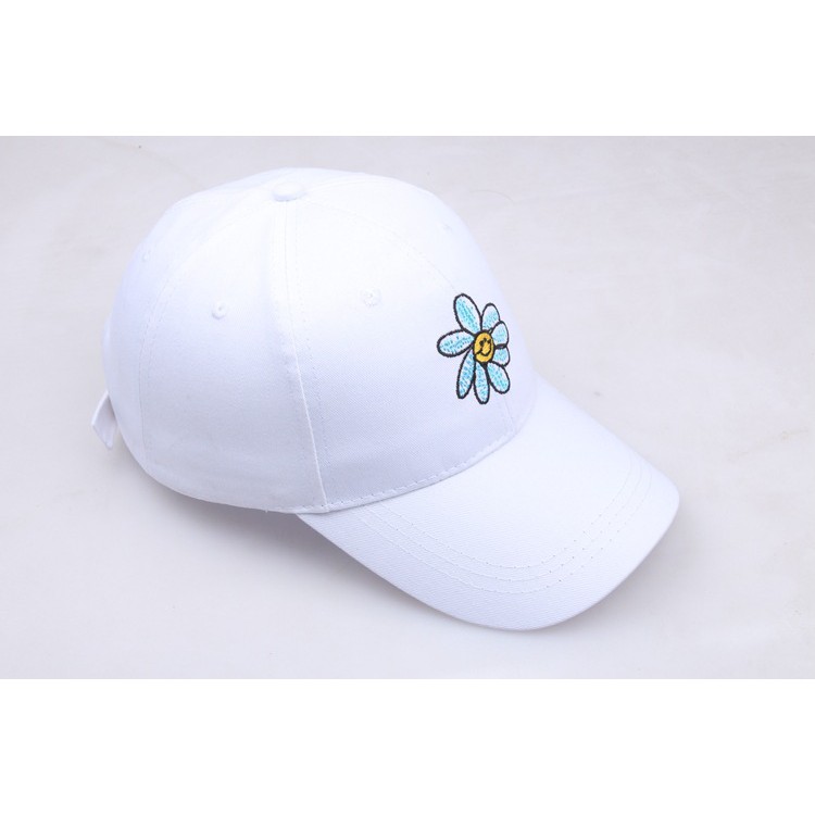 TOFL baseball cap import topi bunga flower bordir korean hat ring kpop idol