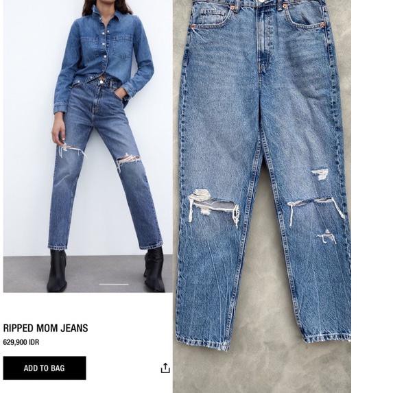 WKLN -umvl Zara Mom Jeans .