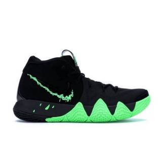 kyrie 4s green and black