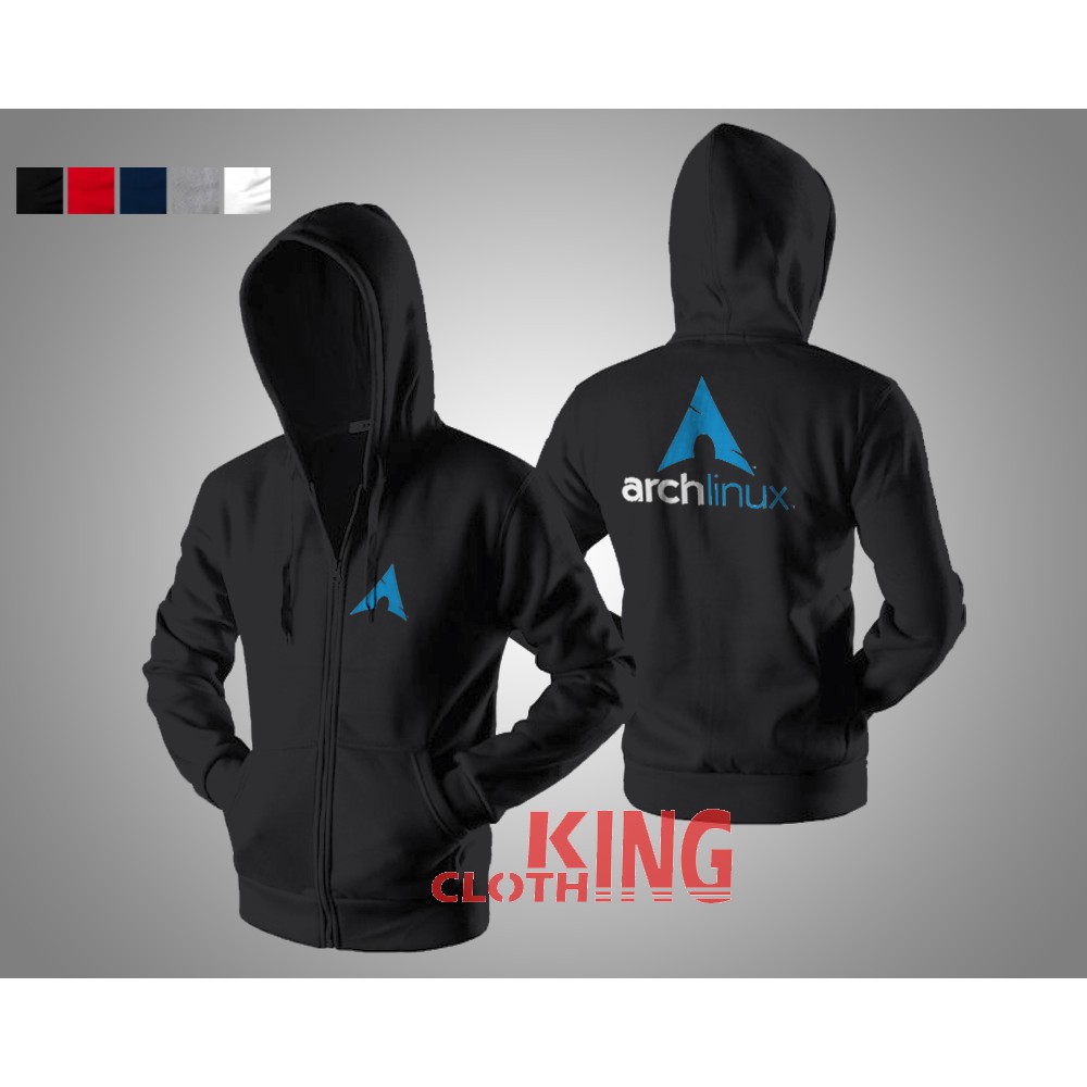 JAKET ZIPPER HOODIE ARCH LINUX