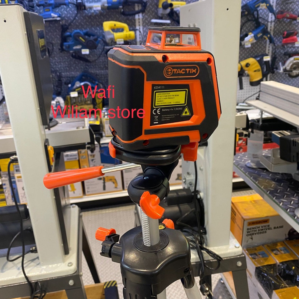 Krisbow Tactix Laser garis Line Laser Self Level 360 Derajat