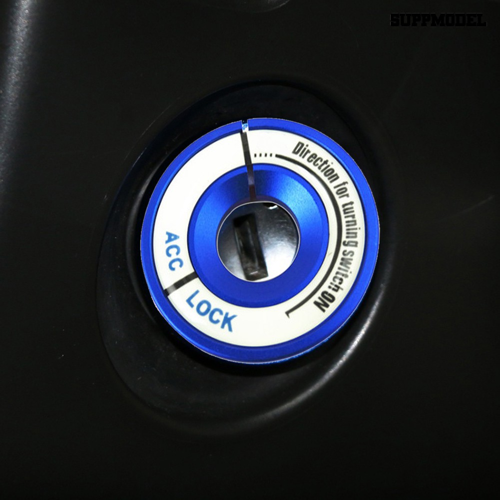 Suppmodel Stiker Luminous Cover Lubang Kunci Starter Mobil