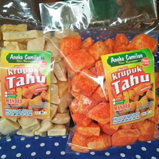 

Krupuk tahu ori / balado