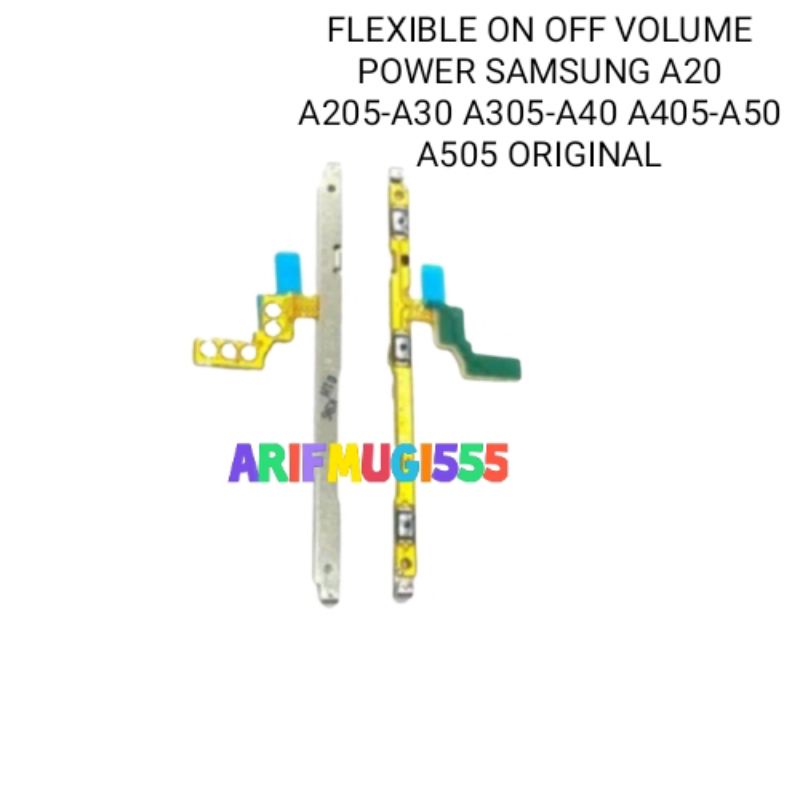 FLEXIBLE FLEXIBEL TOMBOL ON OFF VOLUME POWER SAMSUNG A20 A205-A30 A305-A40 A405-A50 A505 ORIGINAL