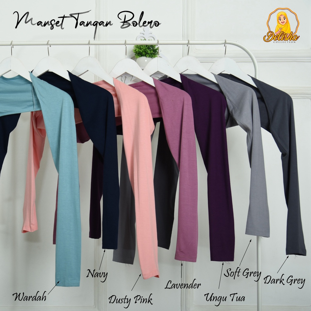 Manset Tangan Sambung Bolero Rayon Premium Standard &amp; Jumbo Handsock Sambung Bolero Basic Premium