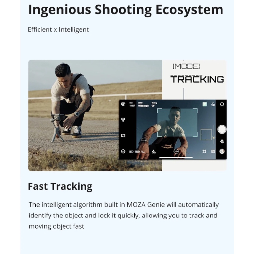 MOZA MINI MX2 - Auto Sense Handheld Smartphone Gimbal Stabilizer - Gimbal Stabilizer Untuk Smartphone Kamera GoPro dan Lain Sebagainya