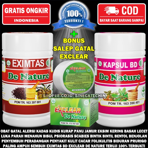 HARGA KAPSUL EXIMTAS BD DE NATURE OBAT BERSIH DARAH BISA UNTUK JERAWAT GATAL GATAL2 PALING AMPUH DI 