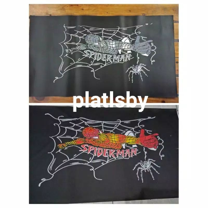 Jok Gambar Spiderman Sarung Kulit Lapis Jok Sadel Universal Motor Gambar Spiderman