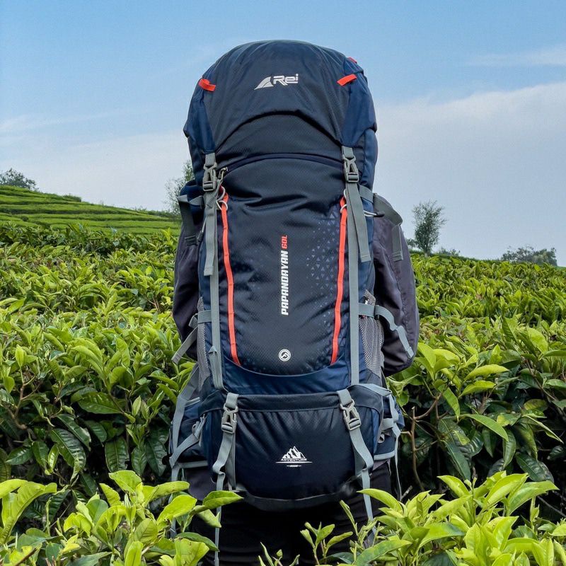 TAS CARRIER AREI REI PAPANDAYAN 60L PENDAKI GUNUNG SUMMITS GENDONG RANSEL KERIL GEISER CERIL KERIR O