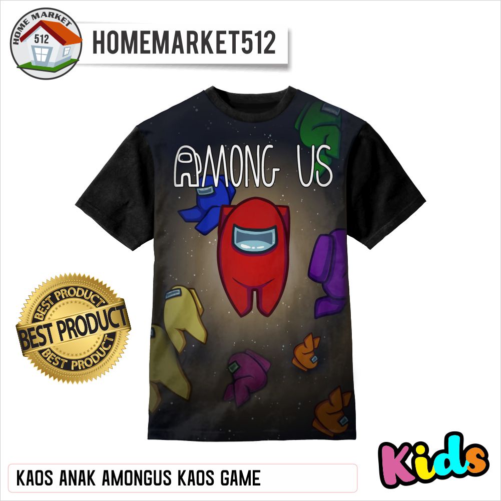 Kaos Anak AmongUs Kaos Game Kaos Anak Laki-Laki Dan Perempuan | HOMEMARKET512