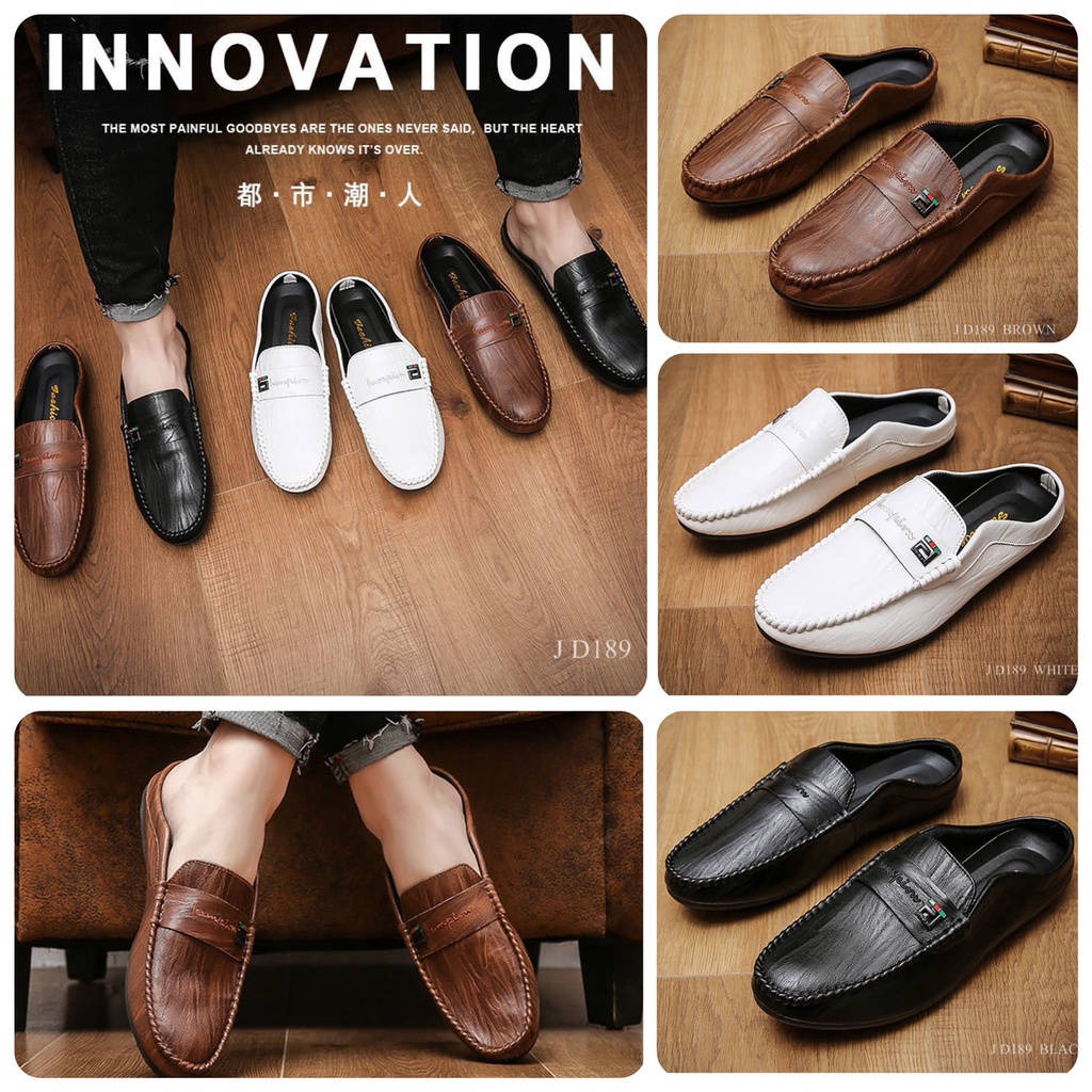 SEPATU PRIA MULES LOAFERS SHOES PHOUNG D189