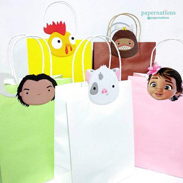 

Paper Bag Moana / Moana Paper Bag / Goodie Bag Moana