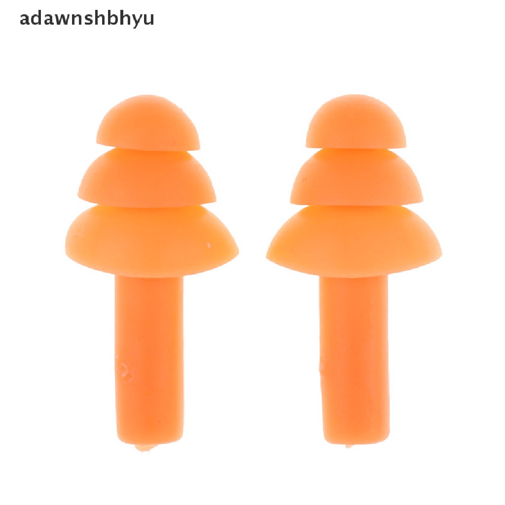 Adawnshbhyu 20Pcs Penyumbat Telinga Silikon Anti Bising Snore Earplug Nyaman Untuk Tidur Belajar