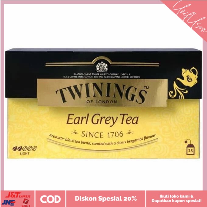 

⭐COD⭐ Twinings Teh Celup Earl Grey 25x2gr