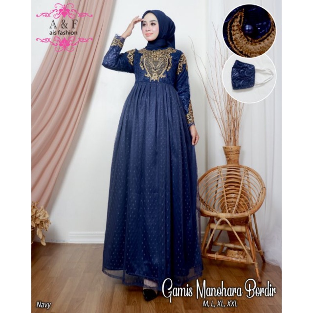 FASHION WANITA MUSLIM| GAMIS MANOHARA BORDIR| GAMIS TILE| GAMIS| PESTA GAMIS| GAMIS KEBAYA 2022| GAMIS KONDANGAN| GAMIS BRUKAT MEWAH| GAMIS WISUDA| GAMIS PENGANTIN| KEBAYA