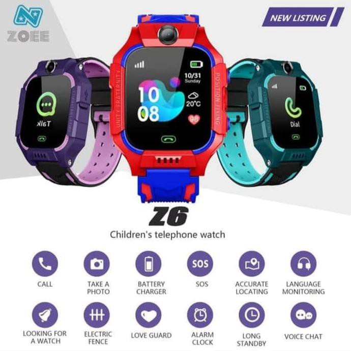 Kids Watch Z6 imoo Z6 Jam Tangan Pintar Anak - Merah