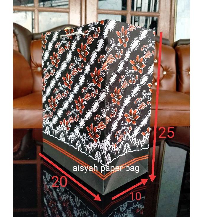 

Terkini R7ZFM PAPER BAG MOTIF HITAM/ TAS KERTAS BATIK HITAM/ UKURAN 20X11X25 40 Stock Banyak