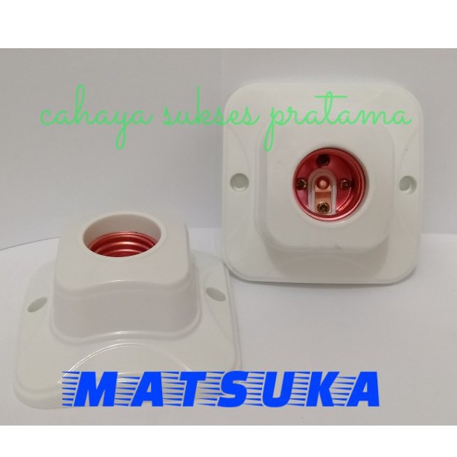 Fitting Plafon Oval /Fiting Lampu Segi Empat Kotak Besar TA-8115 Matsuka