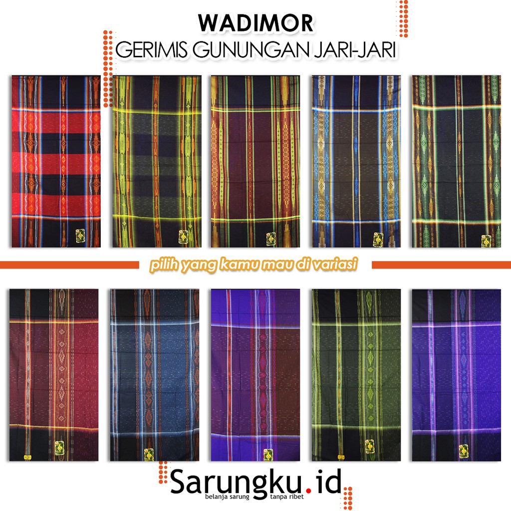 SARUNG WADIMOR HUJAN GERIMIS GUNUNGAN JARI JARI