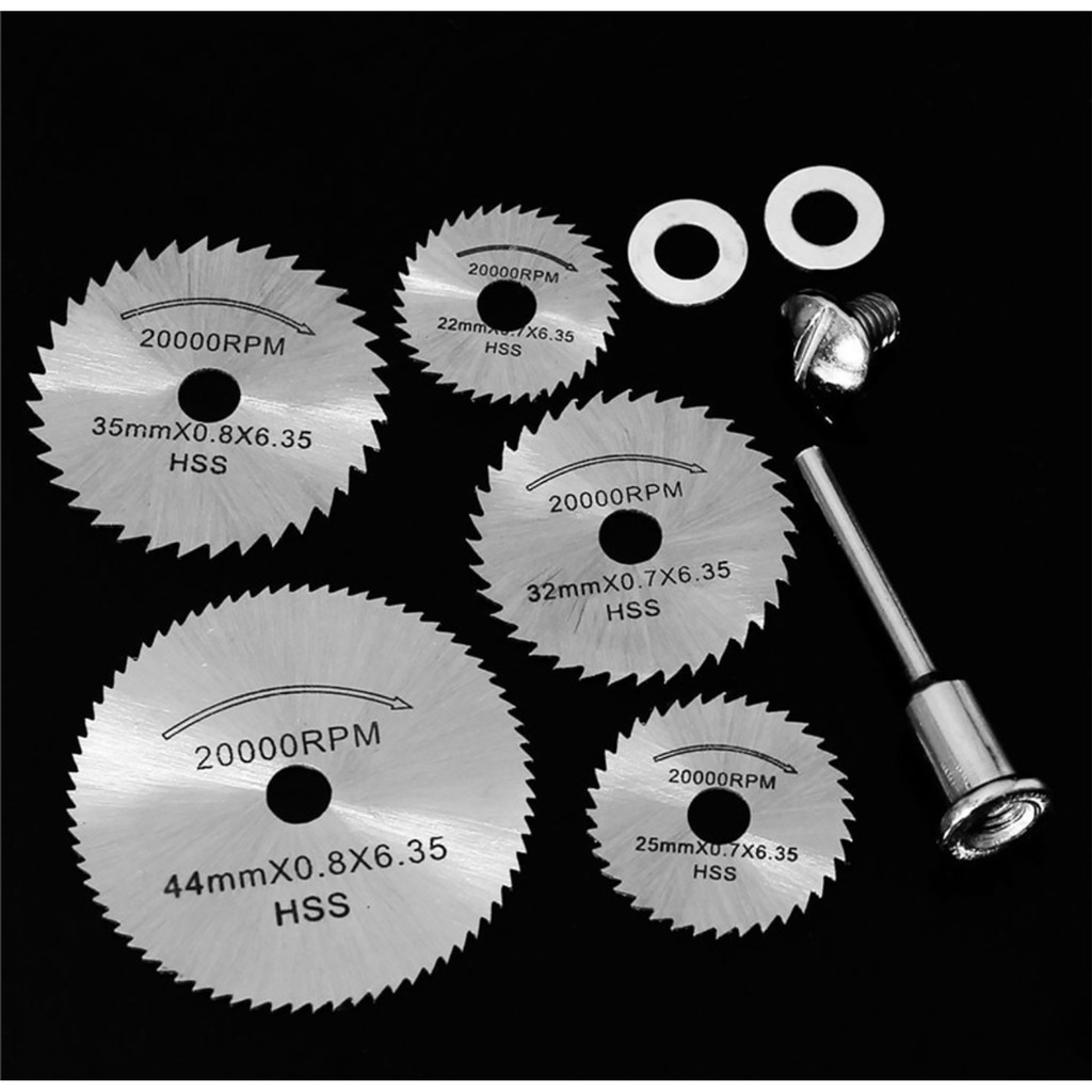 KEPALA MATA GERGAJI GERINDA GURINDA DREMEL GRINDER MINI CIRCULAR CUTTER CUTTING SAW 6PCS ROTARY SET-3