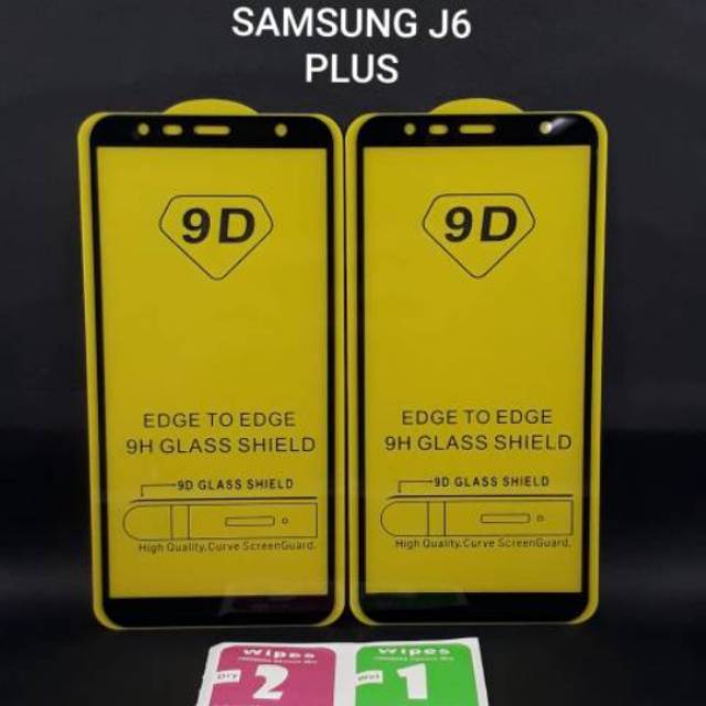 TEMPERED GLASS SAMSUNG J6 PLUS FULL COVER 5D 9D 11D 21D TG SAMSUNG J6 PLUS FULL COVER