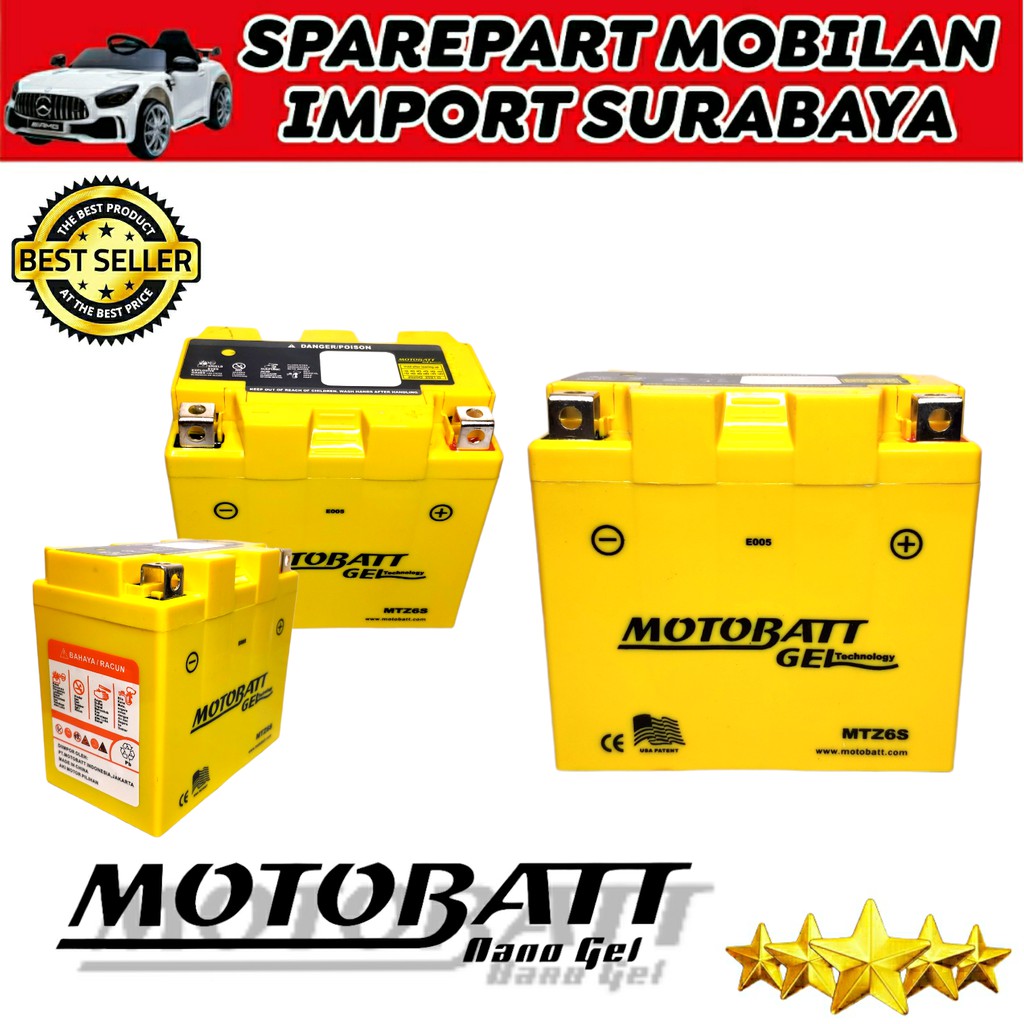 AKI KERING ASLI PROMO MOTOBATT MTZ6S ORIGINAL ACCU MOTOR HONDA VARIO SATRIA SCOOPY YTZ6V GTZ6S CBR