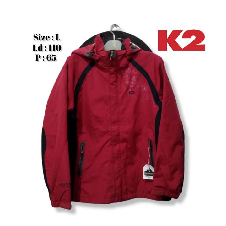 jaket outdoor second k2 goretex size l