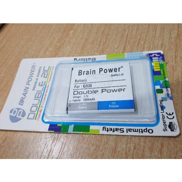 TJGD Batre baterai batu hp SAMSUNG J5 / J3 / J2 PRIME / G530 / GRAND PRIME DOBEL POWER MBS2