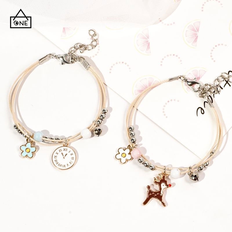 COD❤Daisy Gelang Gadis Kartun Manik Keramik Perhiasan  Mahasiswa Hadiah Ulang Tahun Gelang Fashion A one