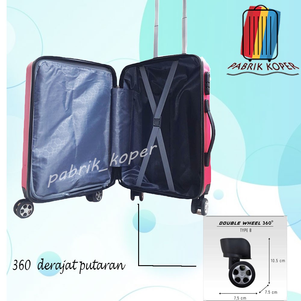 KOPER POLO VIENNA 20 inch V 001.FREE PACKING BUBBLE WRAP KOPER ABS .KOPER FIBER GARANSI KOPER CABIN