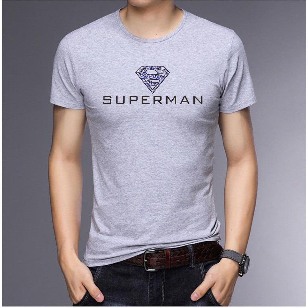 BS//TERLARIS//BAJU KAOS SUPERMAN TANGAN PENDEK PRIA DAN WANITA//GOOD QUALITY