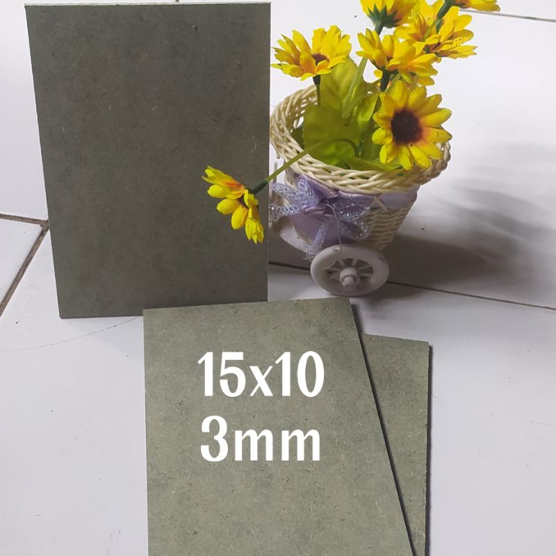 PAPAN MDF 3mm 15 x 10 dan  14  x 9  termurah satuan