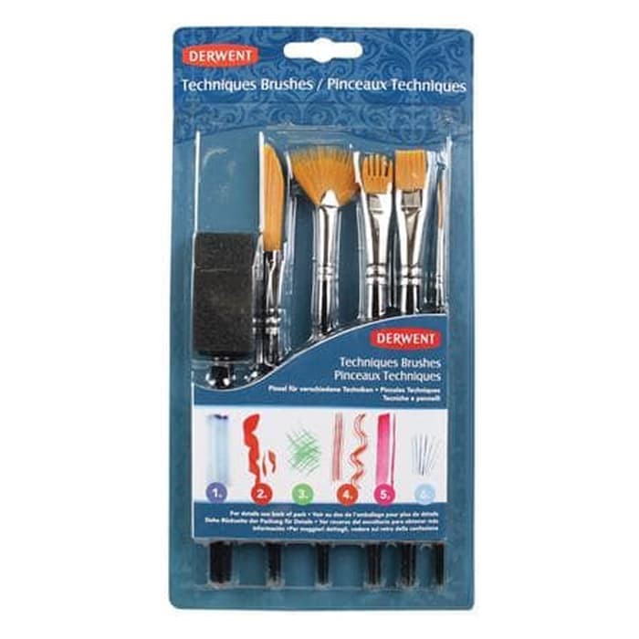 

Stok Ready DERWENT TECHNIQUE BRUSH SET Kuas Teknis buatan Derwent Murah