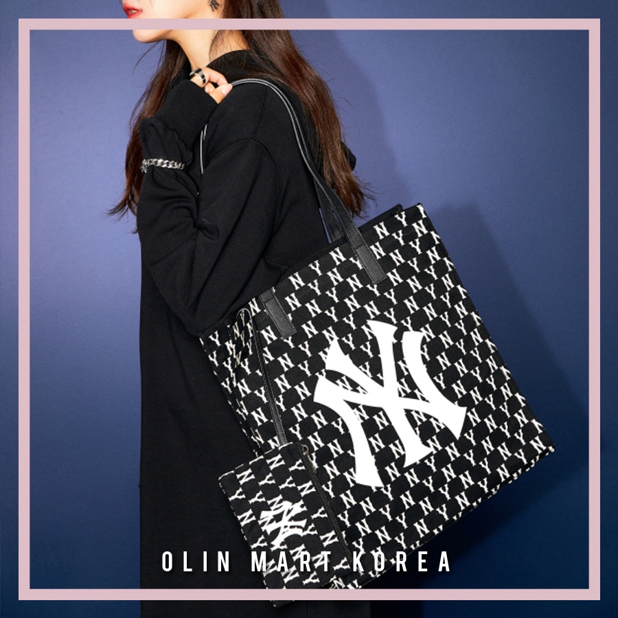 MLB Monogram Tote Bag #Black