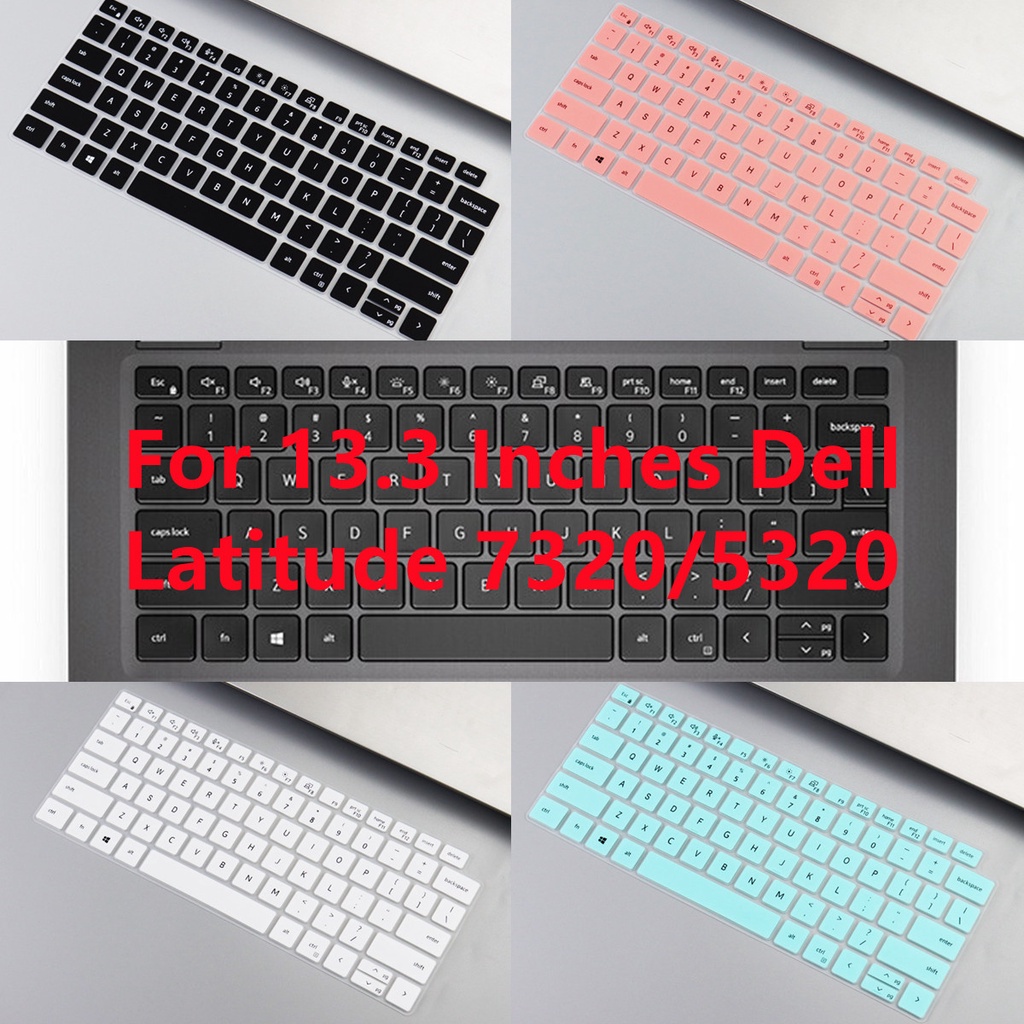 Cover Pelindung Keyboard Laptop Bahan Silikon Lembut Ultra Tipis Untuk Dell Latitude 7320 / 5320 13.3 &quot;