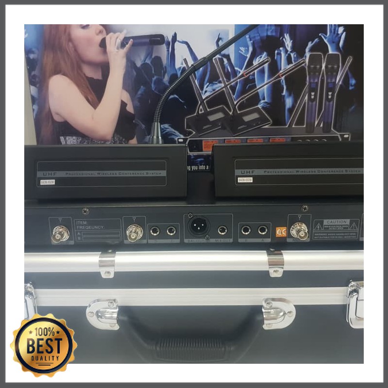 Mishad Shop -  Mic wireless mic Shure 4 ch ur 4400 4 Channel Mic Handheld GU-5117-1324