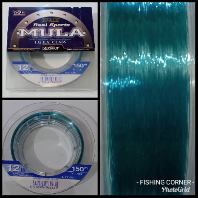 YGK MULA 12LB / 150 METER/ GALIS REAL SPORTS NYLON MONOFILAMENT SENAR PANCING SENAR MULA