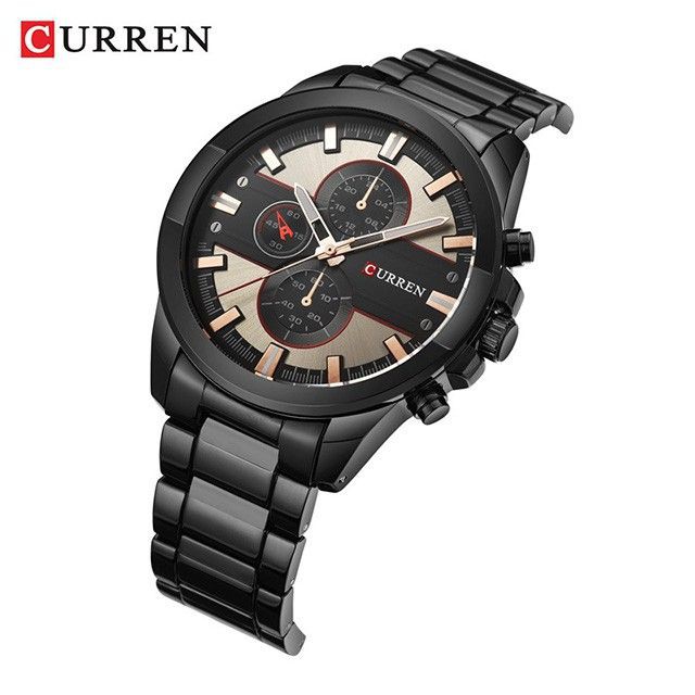 CURREN 8274 Jam Tangan Pria Analog Stainless Steel Chronograph Tidak Aktif WATCHKITE WKOS