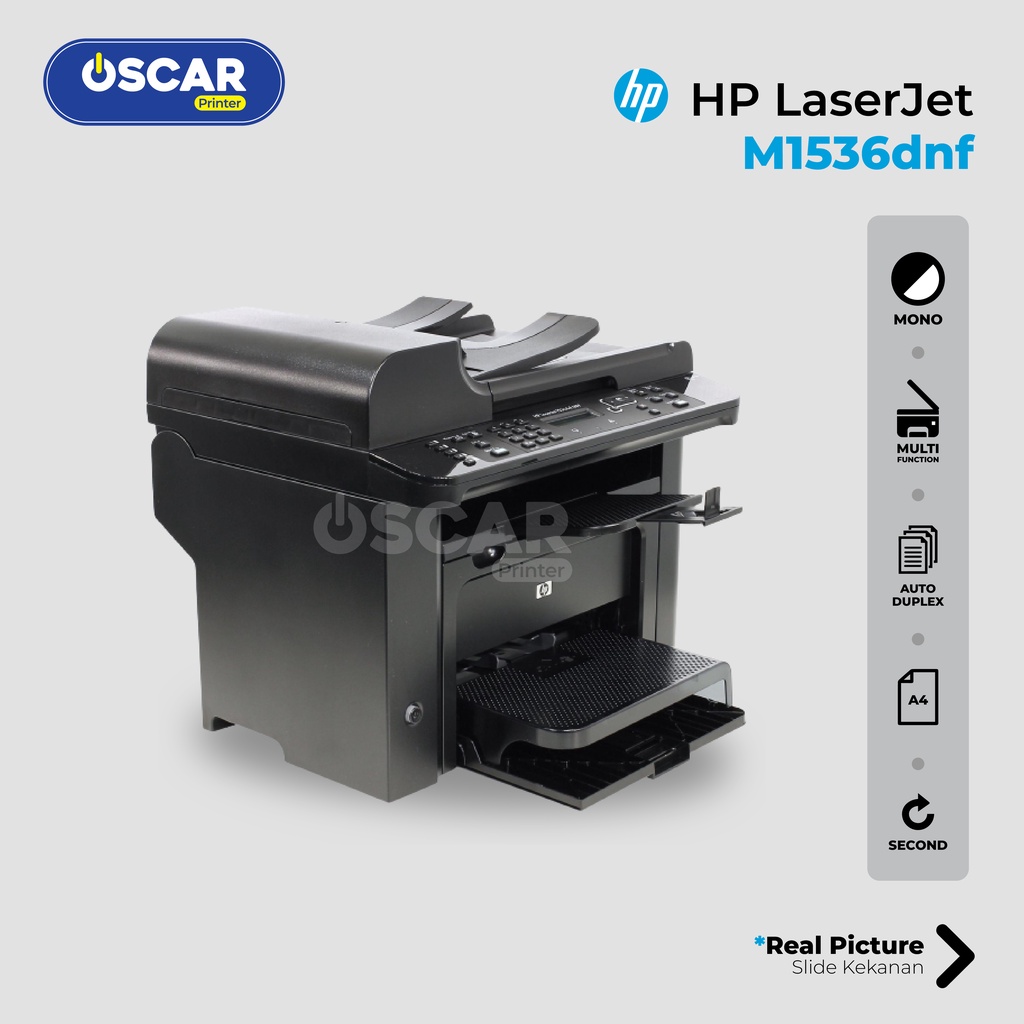 Mesin Fotocopy Mini Printer HP LaserJet MFP M1536 dnf Mono| Print Scan Copy Fax Duplex
