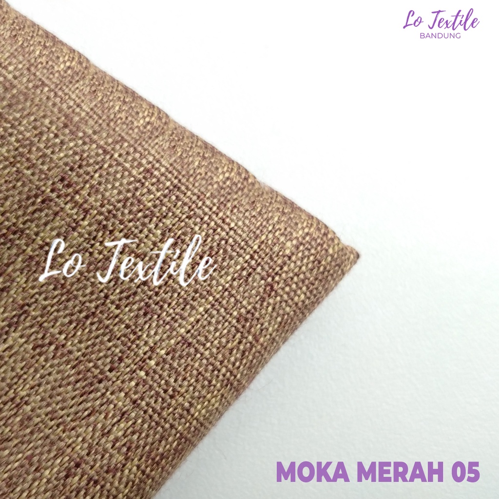 Kain Katun Madinah Fodu 0.5 Meter (Seri 1) - Bahan Cotton Madina Medina-Moka Merah - 05