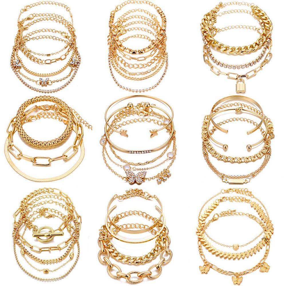 Nanas Multilayer Gelang Fashion Perhiasan Aksesoris Link Rantai Gelang Kaki