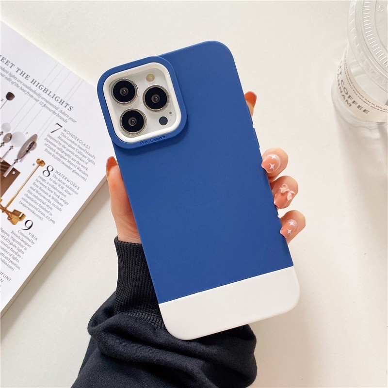 Casing soft case iPhone 1112 13 Pro MAX X XS MAX XR shockproof Desain Unik Warna Campur