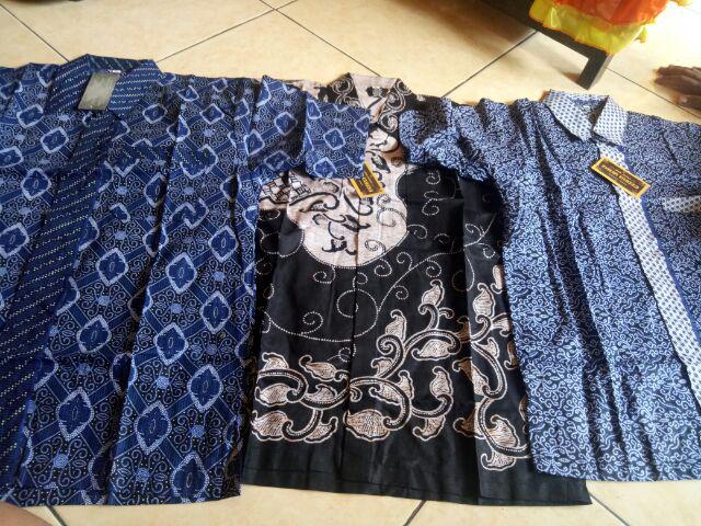 Bswart Batik Hrb026 Kenongo Hem Pendek Padi Pekalongan M L Xl Batik Pria Murah Modern Grosir Batik