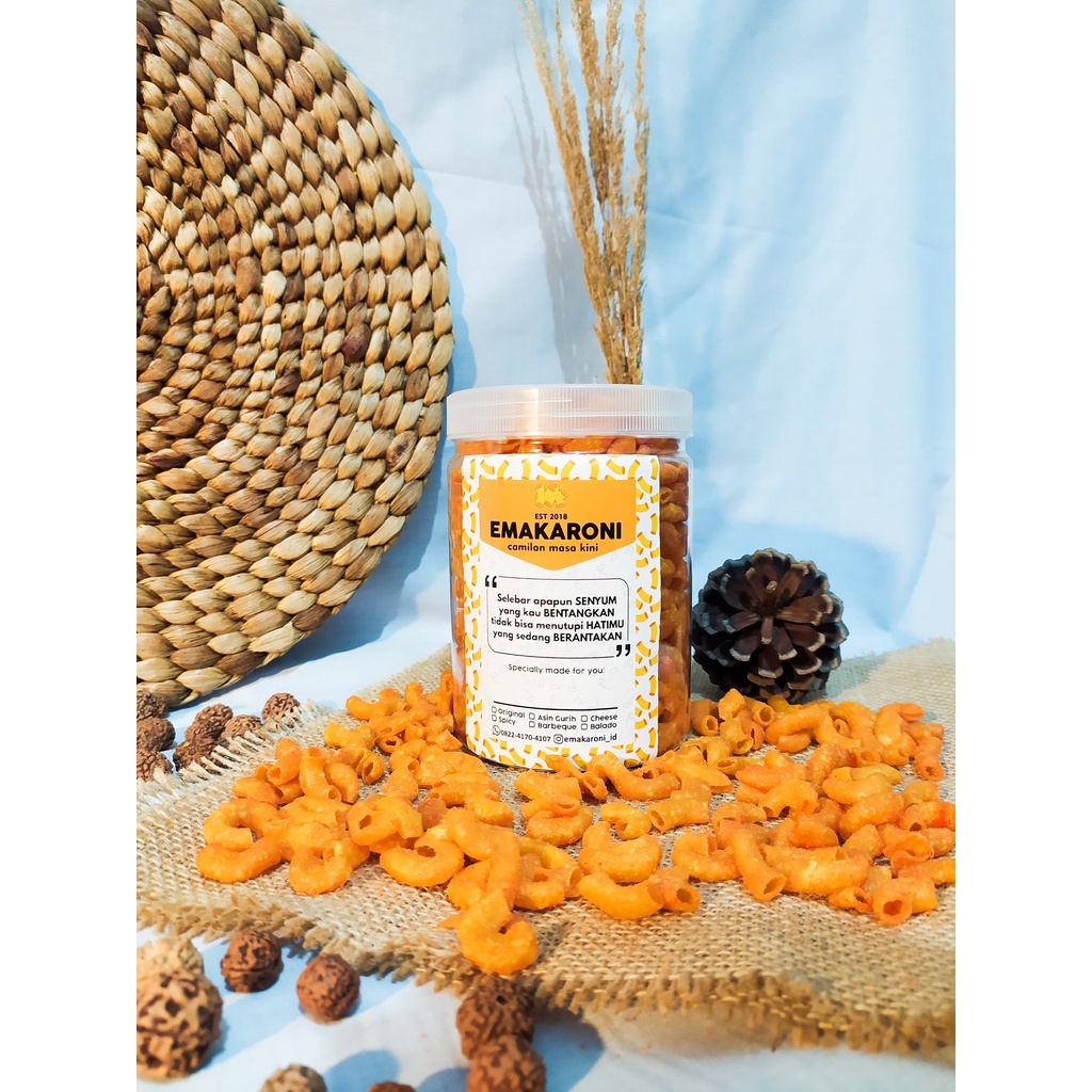 

EMAKARONI SPECIAL KERING TOPLES 235 gr (SMALL) | RASA PEDAS | ASIN GURIH | KEJU | BALADO | BARBEQUE RENYAH & NAGIH BGT