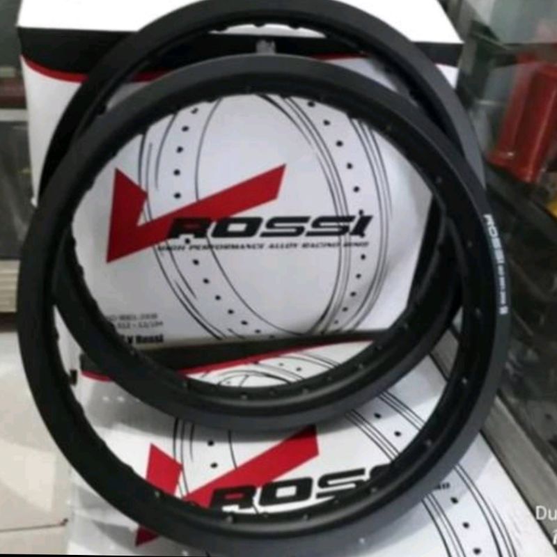 Velg Rossi SNI 160 185 18 - Velg vRossi SNI 160/185×18-Velg Rossi Lebar 160 185 Ring 18 Hitam SNI