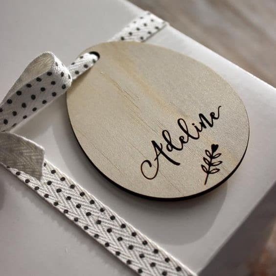 

Hampers Tag Wooden / Tag Grafir Hampers / Hiasan Hampers Elegan