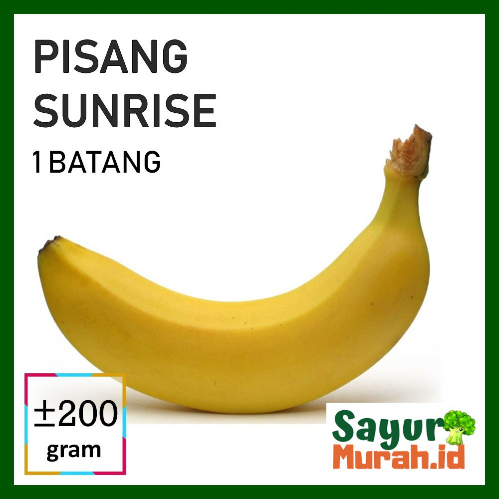 

BUAH PISANG SUNRISE [1 Batang, +-200g]